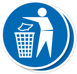 Afval Stickers en Pictogrammen voor Afvalscheiding