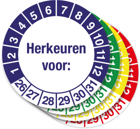 Keuringssticker Herkeuren Voor