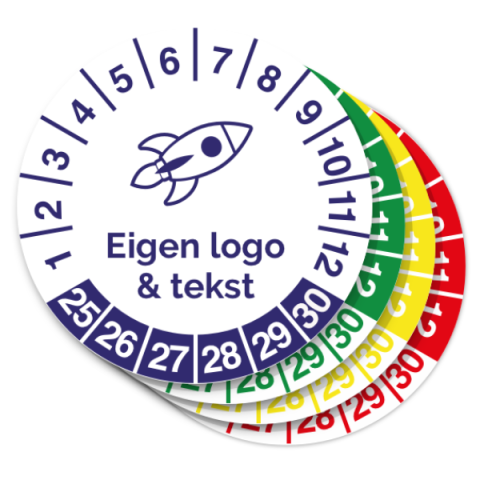 Keuringssticker met logo 3