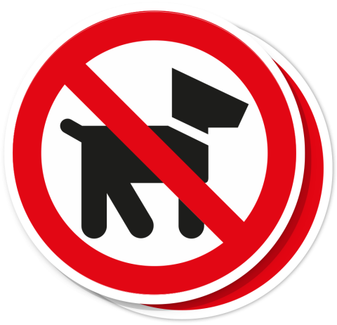 Sticker Huisdieren Verboden