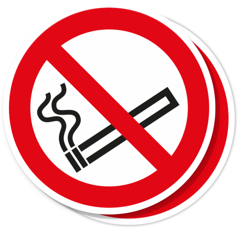 Sticker Verboden te roken.