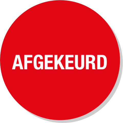 Afgekeurd sticker