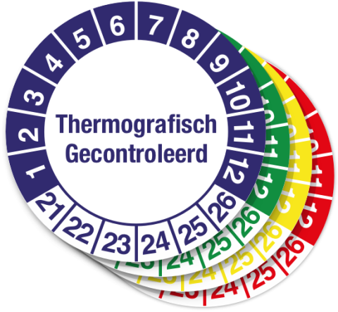 Sticker Thermografisch Gecontroleerd