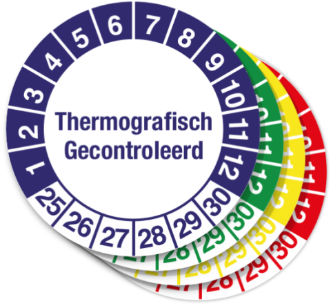 Sticker Thermografisch Gecontroleerd