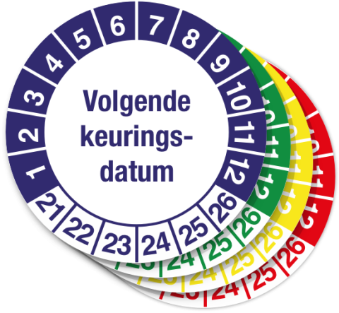 Keuringssticker Volgende Keuringsdatum