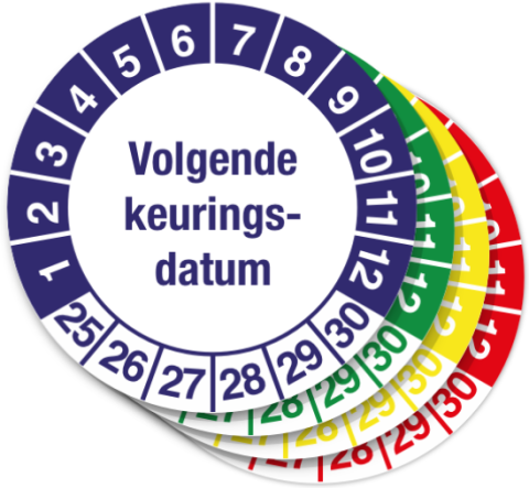 Keuringssticker Volgende Keuringsdatum